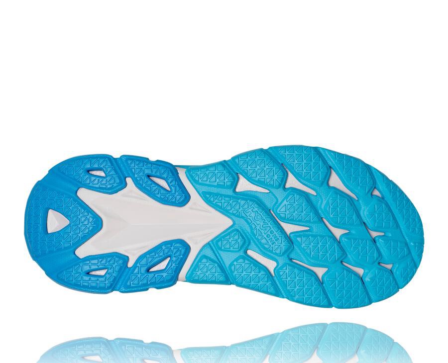 Hoka One One Hardloopschoenen Dames - Clifton Edge - Wit/Blauw - FL5907123